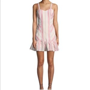 Parker stripped pink dress